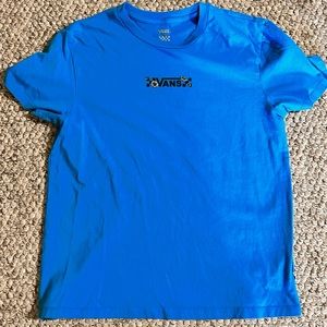 VANS blue t-shirt size M with flower detail